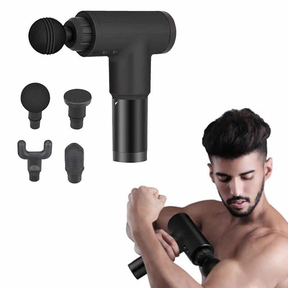 PISTOLA DE MASAJE MUSCULAR GUN – MASAJEADOR FASCIAL DE ALTA POTENCIA
