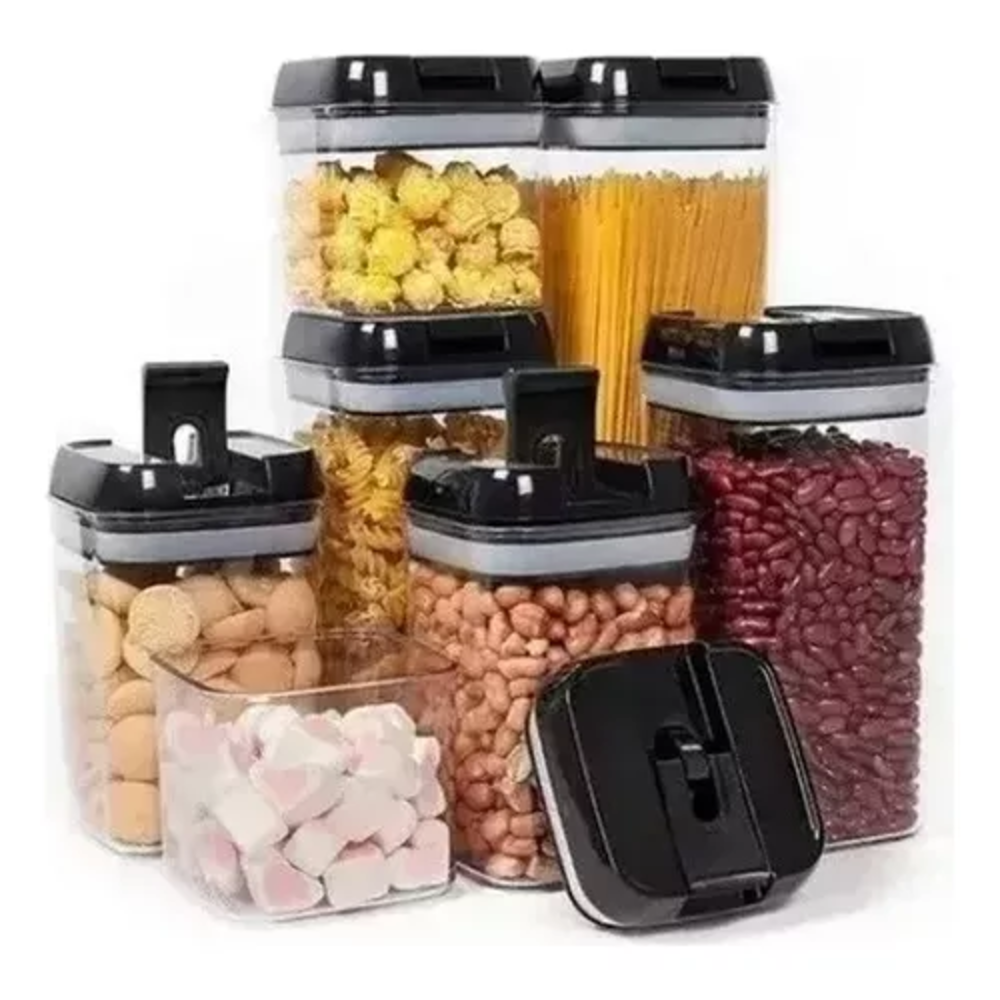 SET DE RECIPIENTES HERMÉTICOS DE COCINA – ORGANIZA Y CONSERVA TUS ALIMENTOS